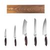 Kitchen Knife Set, 6 Piece High Carbon Stainless Steel Sharp Knife Set, Professional Kitchen Cutlery with Ergonomic Crack-Resistant Handle, and Walnut