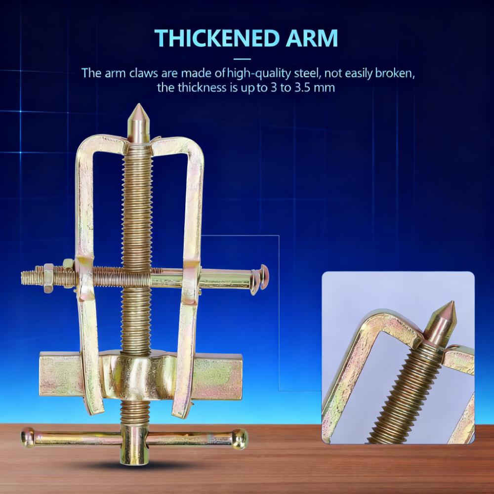 Double claw independent puller tool for bearing maintenance/automotive repair, strengthening bearings, automotive machinery