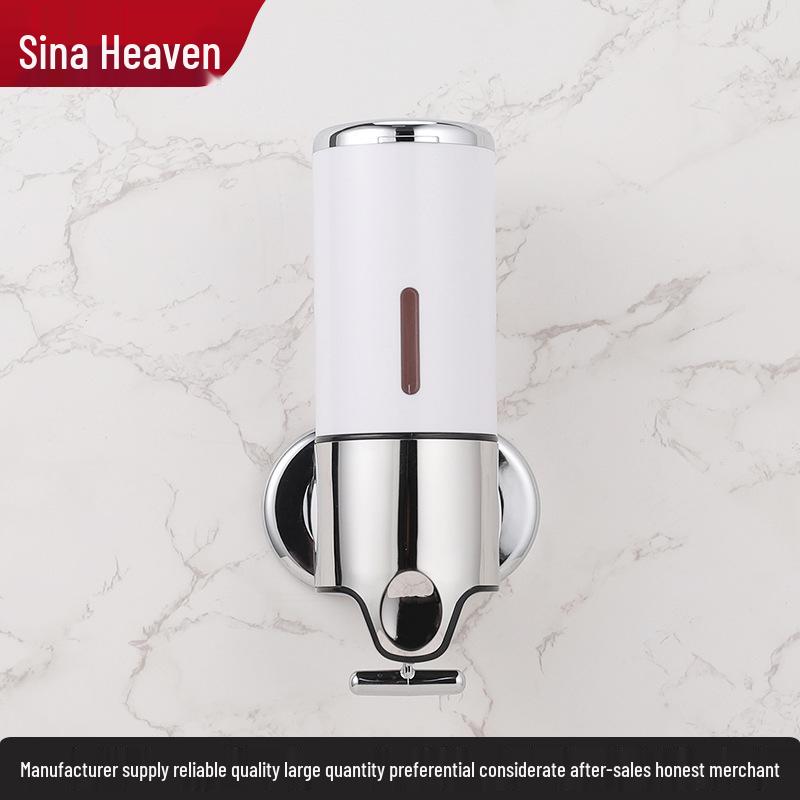 Wall-Mounted Manual Push Soap Dispenser for Hotel Bathrooms