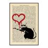 Banksy Balloon Girl Graffiti Poster Disappearing Five Rings Mural Retro Decorative Paintings Wall Art Prints Modern Home Decor