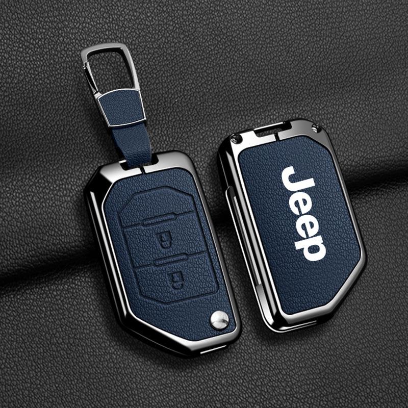 Compatible Jeep Key Case for Compass, Renegade, Cherokee, Grand Commander, Grand Cherokee