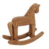 Rocking Horse Decor Handcrafted Pine Horse Ornaments Wooden Horse Toy for Bedside Table Bookrack
