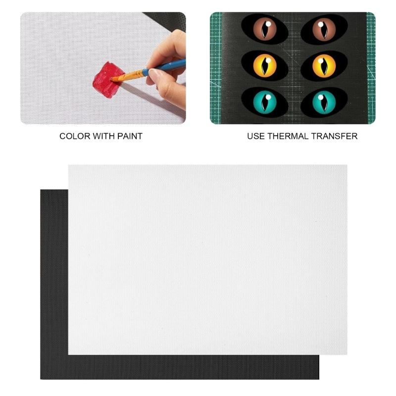 20Pcs Fursuit Eye Mesh 0.5mm Printable PVC Mesh Canvas Sheets for Fursuit Furry Costumes Cosplay Props Home Decoration