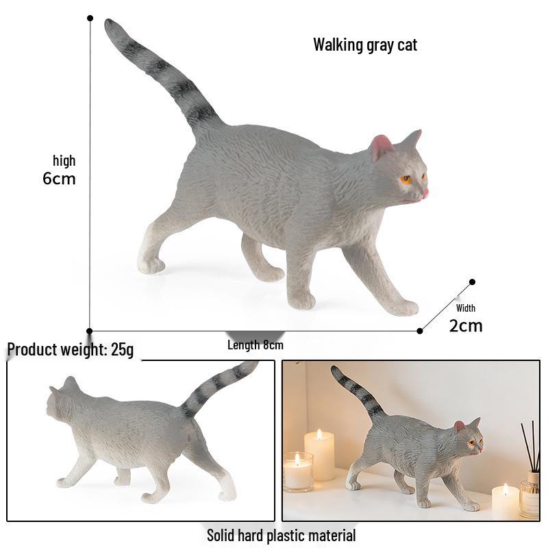 Plush Orange Cat Figurine: Educational Simulation for Kids
