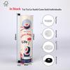 3Pcs Round Sushi Push Box With Sauce Straw Food Grade Sushi Mold Cone Push Up Paper Bucket Packaging Paper Box Bento Accessories
