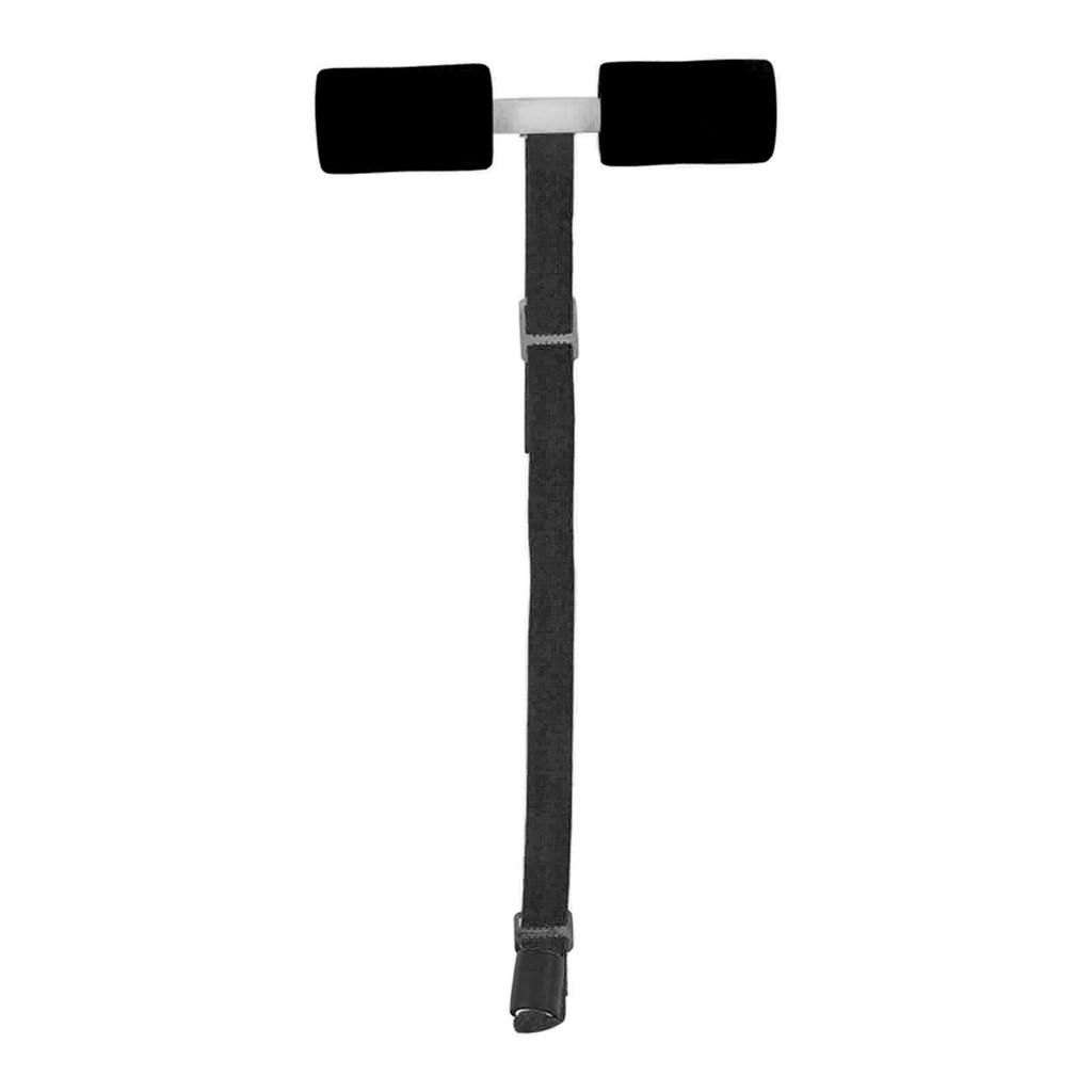Adjustable Sit Up Assistant Device Strong Load Bearing Sit Up Exercise Equipment for HouseholdBlack