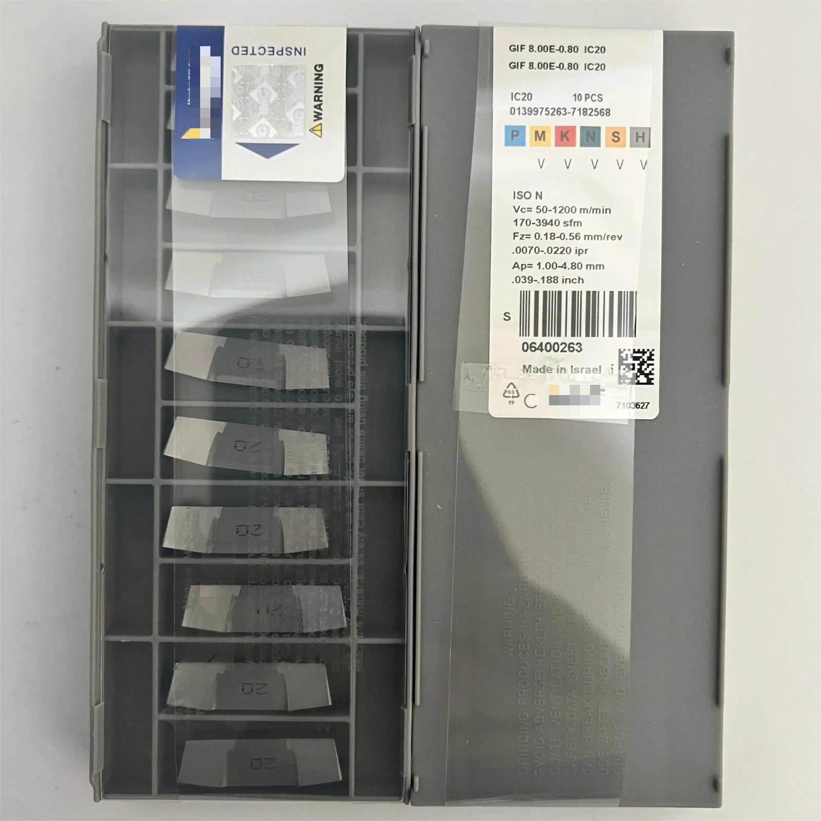 

GIF8.00E-0.80 IC20 /Industrial indexable Carbide Inserts 10 PCS