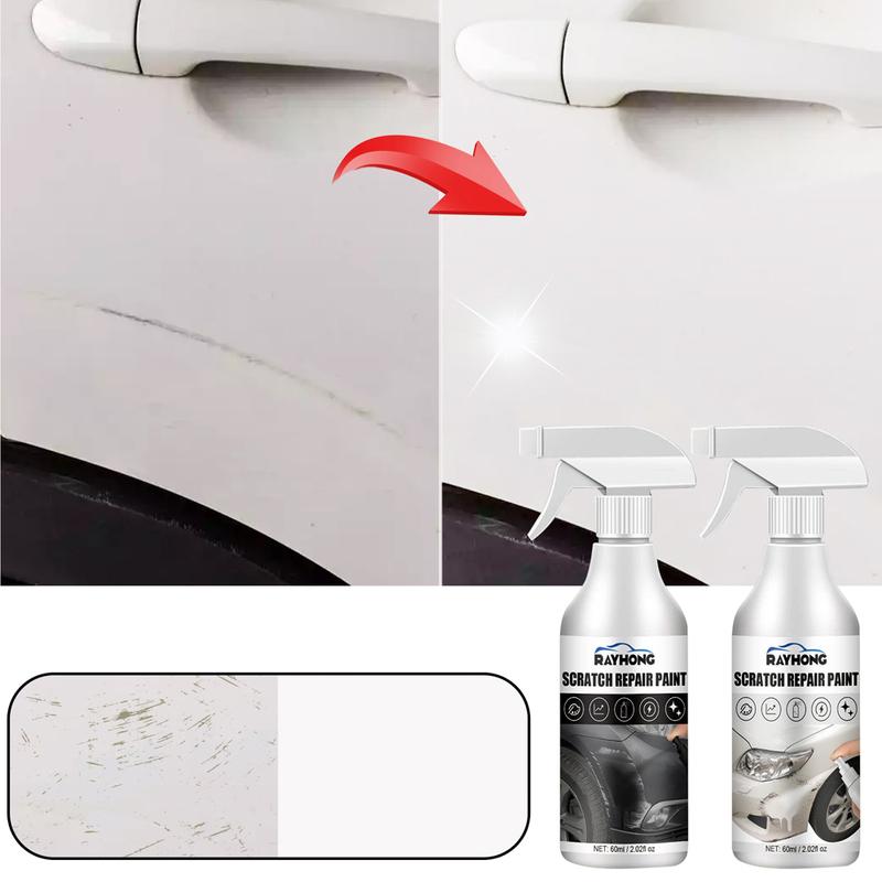 60ml Car Scratch Repair Spray Black/White Anti Scratch Coating Paint Care Agent Clean The Dirt Auto Scratch Removal Polishing
