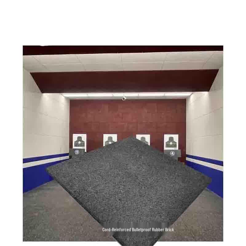 High-Density Rubber Bullet Trap Tile