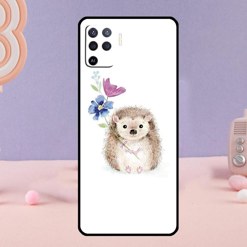 

Animal Hedgehog Phone Case For Oppo A80 A60 A40 A94 A54 A98 A78 A18 A38 A58 A16 A76 A96 A17 A77 A74 A57S A15 OPPO A60 4G