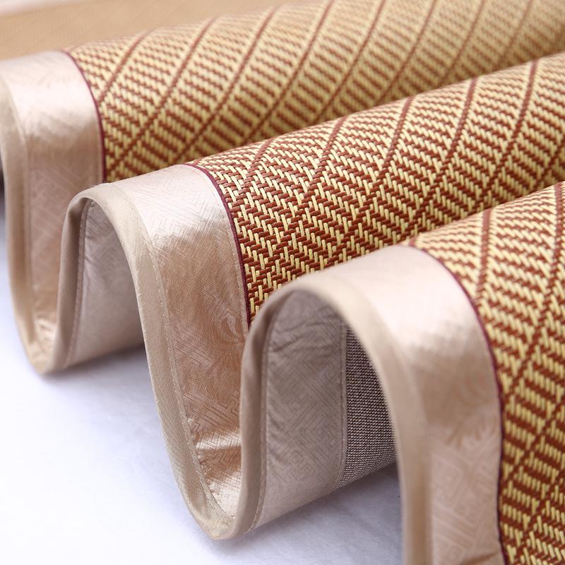 2026 Cooling Rattan Ice Silk Mat Set for Double Bed - Foldable 3-Piece Summer Air Conditioning Mat