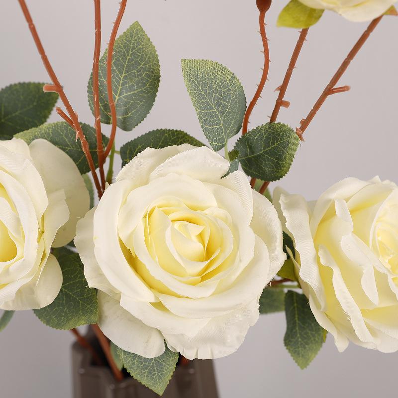 Simulation of 2 roses, auditorium hotel decoration flower Acacia rose floral arrangement