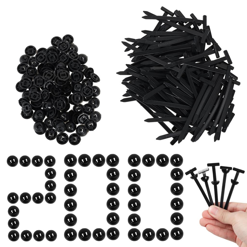 400/100Pcs Cable Tie Closure Self-locking Nylon Universal Cable Tie Buckle Car Repair Fastening Strap For Car Household Repair