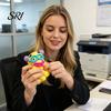 Cartoon Expression Squeeze Toy 2Pcs Dog Face Stress Relief Fidget Anti-stress Slow Rising Home Office Worker Anxiety Reduction Ball Decompression