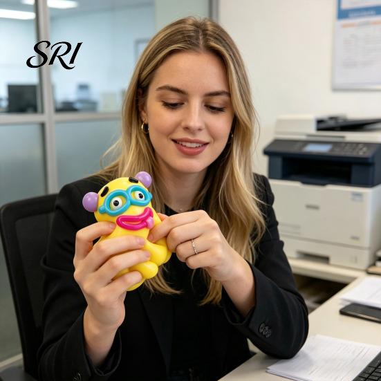 Cartoon Expression Squeeze Toy 2Pcs Dog Face Stress Relief Fidget Anti-stress Slow Rising Home Office Worker Anxiety Reduction Ball Decompression