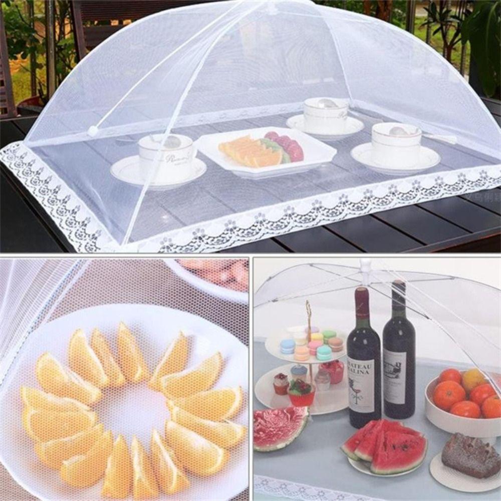 Durable Foldable Food Covers Breathable Dustproof Dining Table Mesh Cover Anti Fly Mosquito Fruit Picnic Protect Net