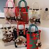 Korean Style Knitted Crossbody Phone Bag - Mini Handbag for New Year