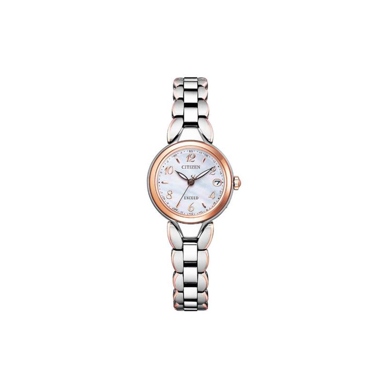 

CITIZEN Antimagnetic Solar Quartz Titanium Strap Women s Watch Mother-of-pearl Dial ES9474-59W синій