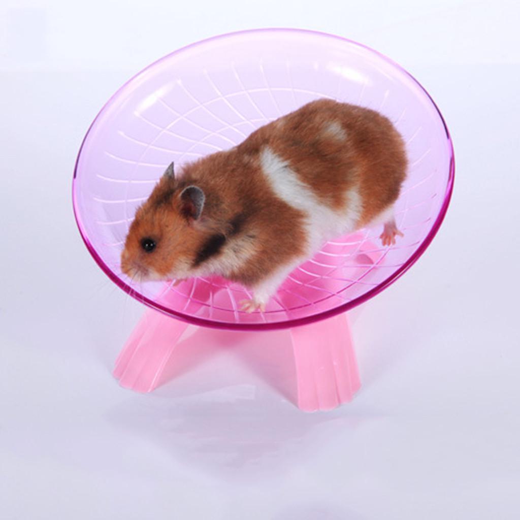 Pet Hamster Flying Saucer Exercise Wheel Hamster Mouse Running Disc Toy