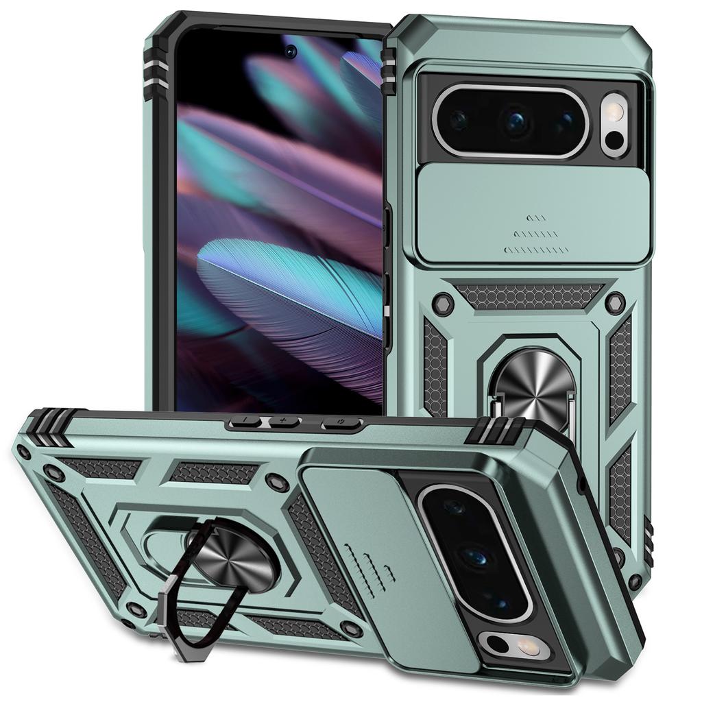 For Google Pixel 8 Pro Case Google Pixel 8 Pro Cover Fundas Coque Slide Lens Magnet Holder Bumper Pixe 8 7 Pro 7A 6A