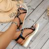 Large Size Slope Heel Sandals Women Summer New Casual Beach Sandals Women