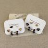 Cartoon Bear Heart Drip Oil Stud Earrings: Sweet, Versatile Fashion for Women