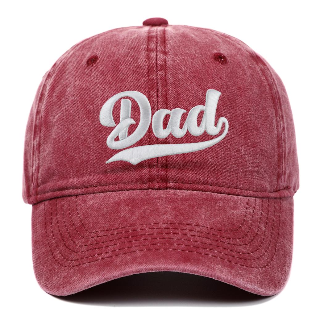 1pc Fashion DAD MOM Embroidery Baseball Caps Adjustable Couple Hiphop Baseball Hats Distressed Faded Cap Vintage Sunscreen Hats
