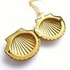Women's Stylish Sea Shell Locket Pendant Alloy Chain Necklace Jewelry Gift