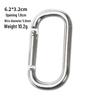 Gun Color Aluminum Alloy Carabiner - Track Type Quick Link and Safety Spring Buckle for Water Bottle Hanging