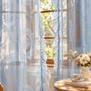 TK French Ruffle Sheer Curtain Bedroom Living Room Lace Fabric Window Door