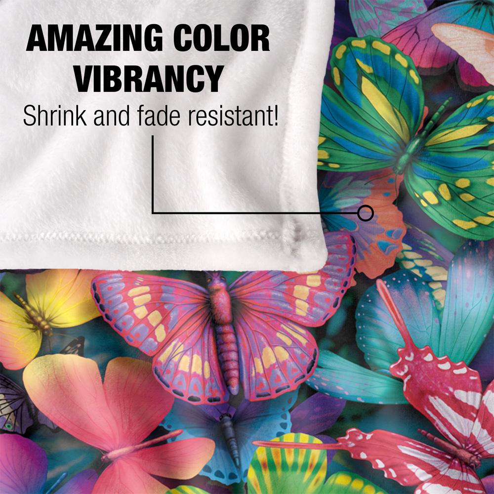 Royce McClure Butterfly Magic Silky Supersoft Blanket