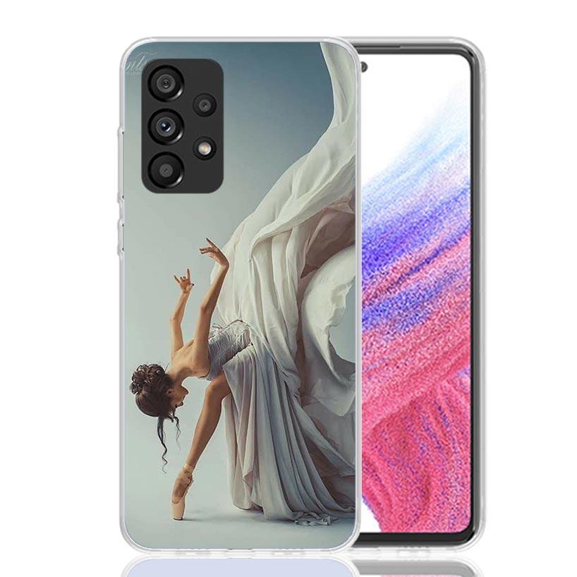 Ballerina Ballet Dancing Phone Case For Samsung Galaxy A13 A14 A15 A16 A17 A53 A54 A55 A56 A33 A34 A35 A36 A23 A24 A25 A26 A05S