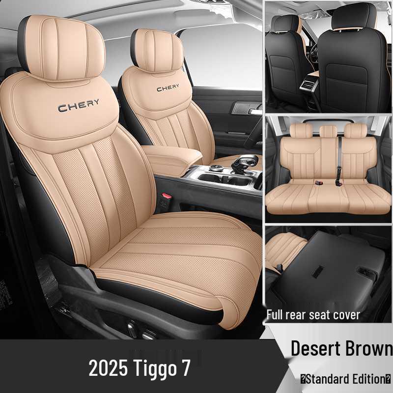 2025-2026 Chery Tiggo 7 7-Seater Full Coverage Car Seat Cover Mat - Four Seasons Usage