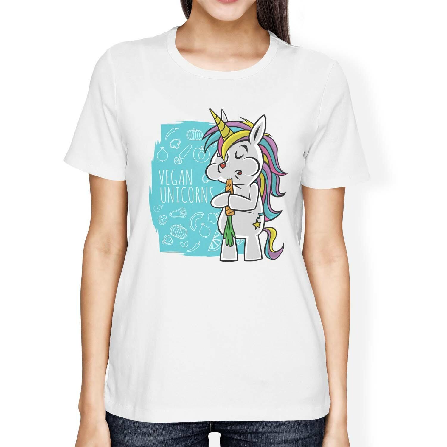1Tee Womens Loose Fit Vegan Unicorn T-Shirt XXL