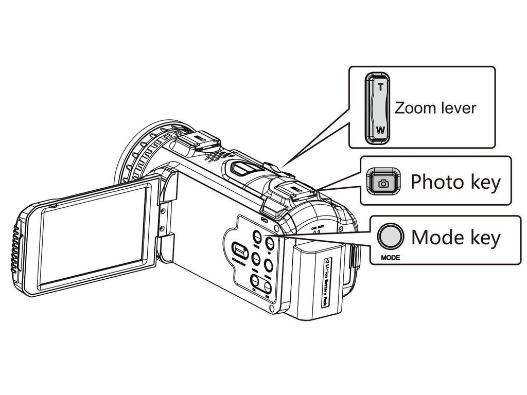 Cross-Border English Edition 4K 56MP Camcorder with 6x Optical, 120x Super Zoom - OZ024K