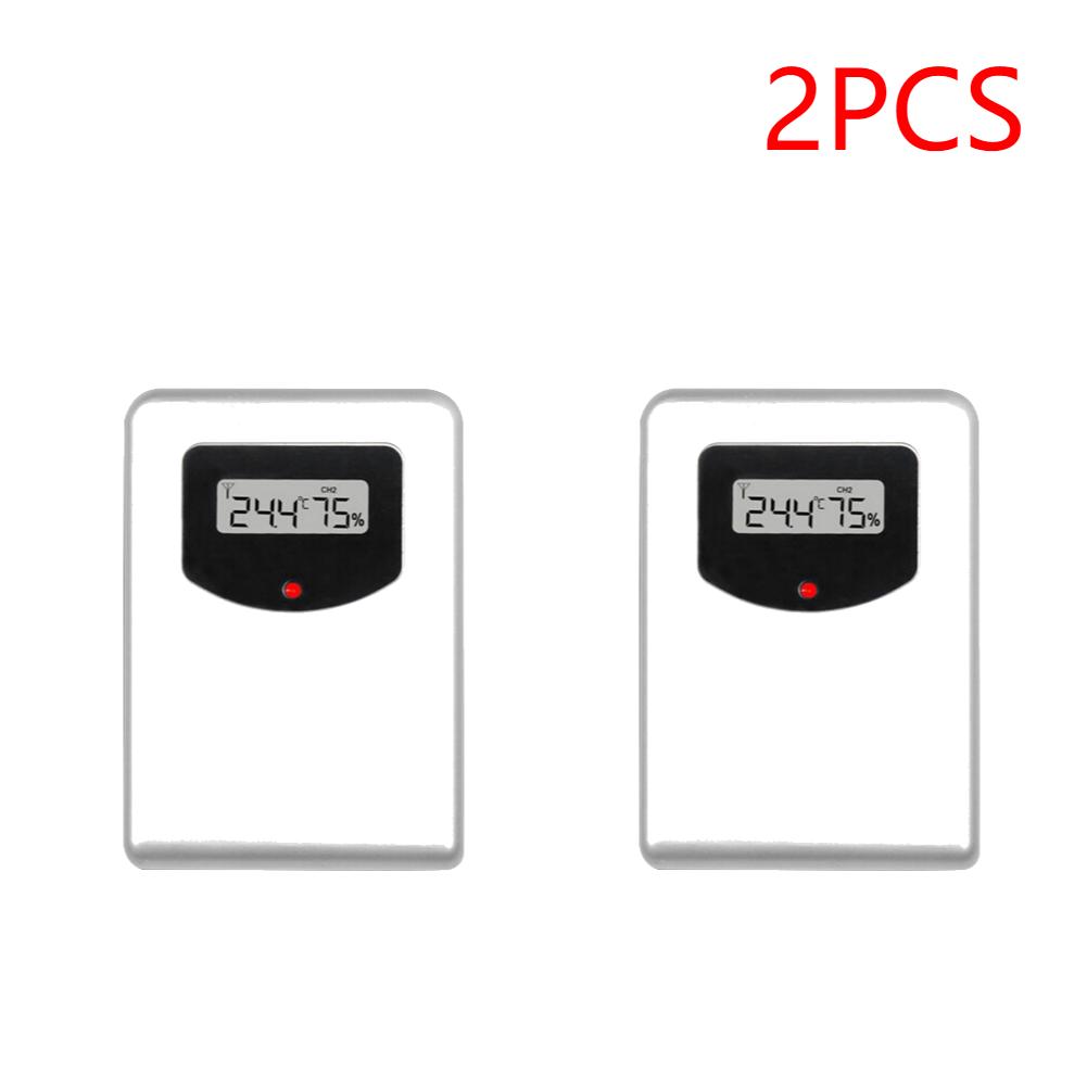 1/2Pcs Digital Wireless Thermometer Sensor Remote Wall-mounted Temperatrue Instrument Weather Station Humidity Meter Display