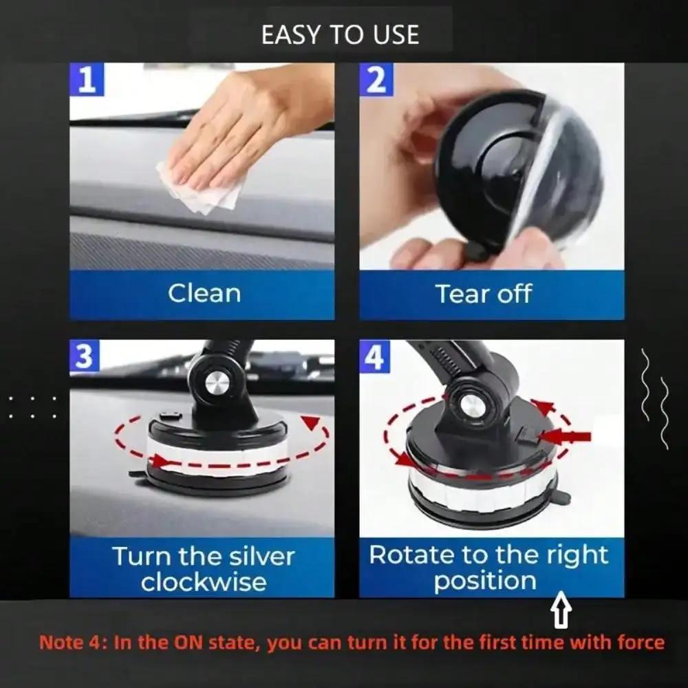 Car Phone Holder - Suction Cup Dashboard Console Mount