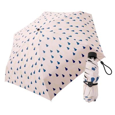 The Smallest Folding Micro Parasol with a Teepee UV and Suitable for Both Sunny and Rainy World's 5-section Pattern, 99.99% Protection, Days. Pink.