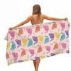 Cartoon Cat Microfiber Pool Beach Towel Portable Quick Fast Dry Sand Outdoor Travel Swim Blanket Thin Yoga Mat Bath Towel