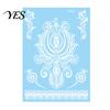 Gentle-On Skin Tattoo White Lace Sticker for Women, Temporary Face Body Fake Decal Arm, Waterproof Wedding Party Festival