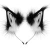 Faux Fur Ræveører Pandebånd Halloween Cosplay Katteører Kostumetilbehør Sødt Dyre Hårbånd Unisex