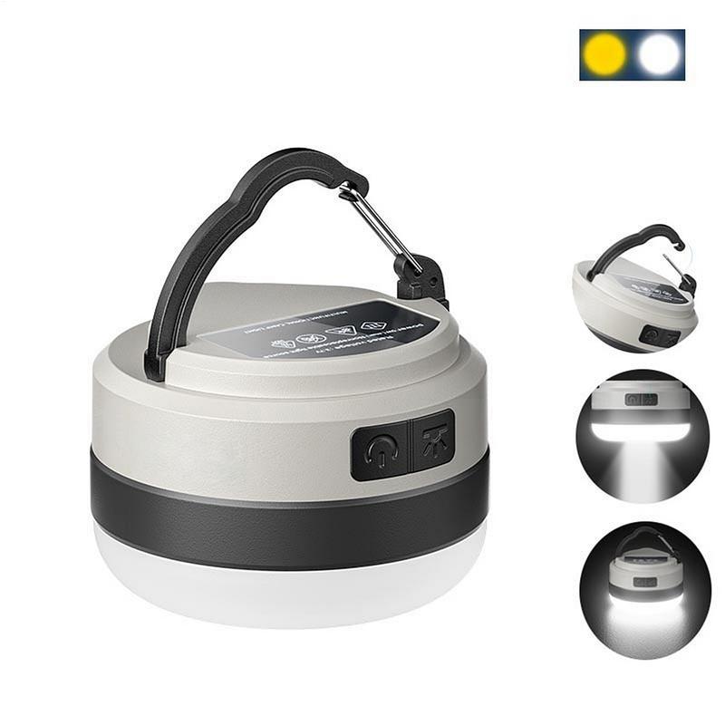 Camping Lantern For Tent RGB Color Changing LED Camping Lamp Portable Tent Rechargeable Lights Ip45 Water Resistant For Indoor &