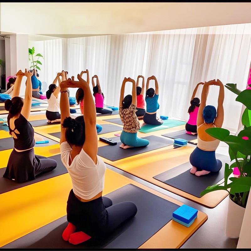 Extra Large PVC Yoga Mat Men - Thick 6mm Non-Slip Exercise High Density Quiet Workout Home Gym