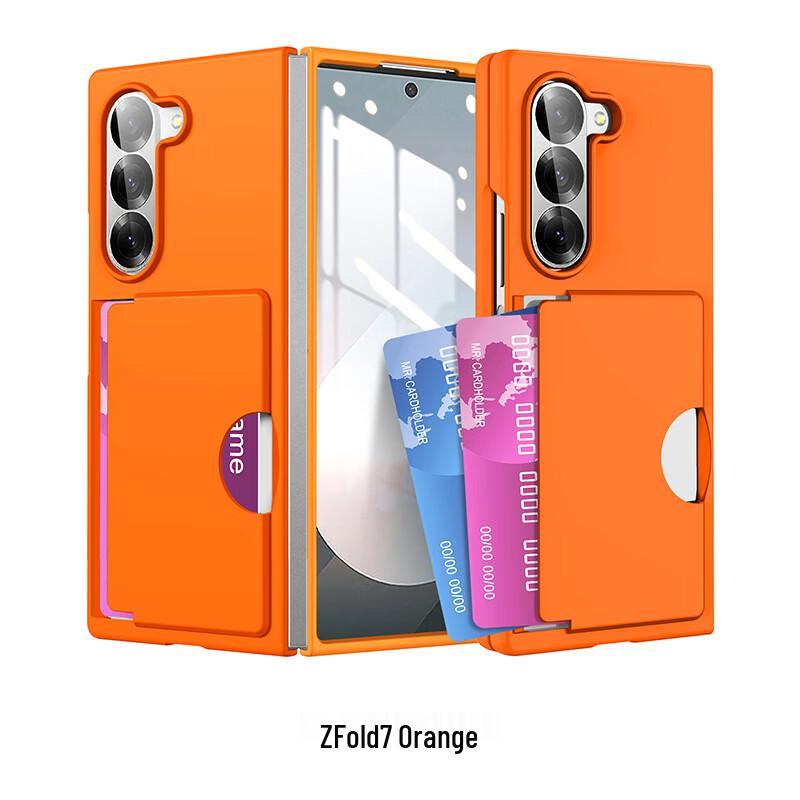 CAXITON Прозрачный чехол-кошелек с держателем для карт для Samsung Z Fold 7