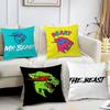 Lnternetowa Celebrytka M-MrBeast Poszewka na Poduszkę Drukowana Poszewka na Poduszkę do Salonu Sofa Pokrowiec na Poduszkę & Dekoracja Sypialni