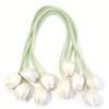 2/10pcs DIY Fabric Tulip Flower Sewing Applique for Headbands Hats Curtains Clothing Accessory Wedding Party Decor Crafts Gifts