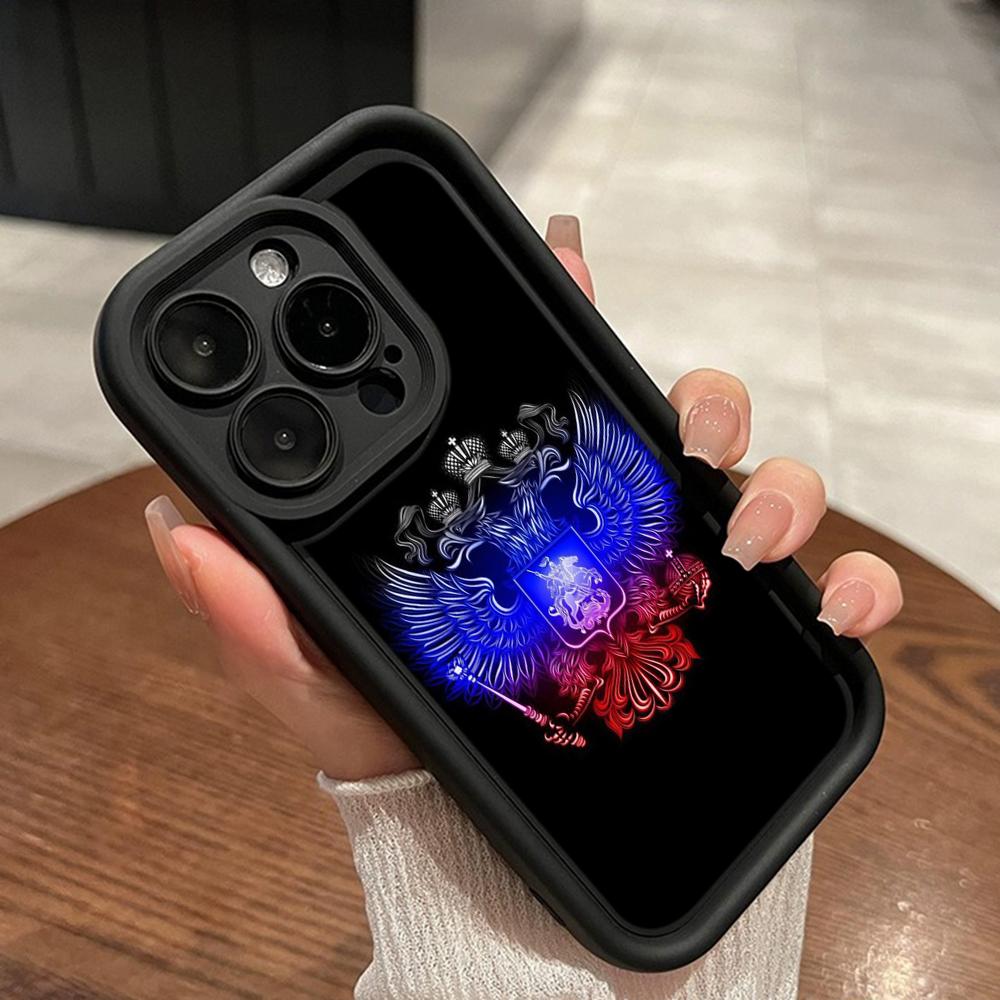 LZ15 Emblem of Russia design Silicone Phone Case for Xiaomi 11 Lite 5G 14T Redmi 14C 13C A3 Note 12 11 9 10 13 Pro Plus Shockproof Back Cover