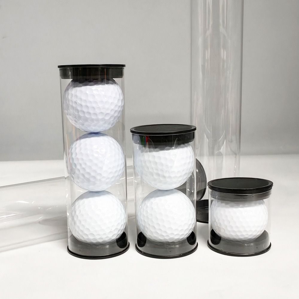 Plastic Golf Ball Tube Barrel Transparent Displaying Golf Balls Collectors And Enthusiasts