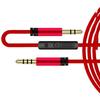 120CM 3.5mm Auditory Cable with Microphones Voice Control for Headphones Car Speakers Smartphones