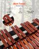 Glockenspiel Xylophone, 32 Notes, Wooden Professional Xylophone Percussion Instrument, with Height Adjustable Stand, 4 Mallets, Carrying Bag, Beginner